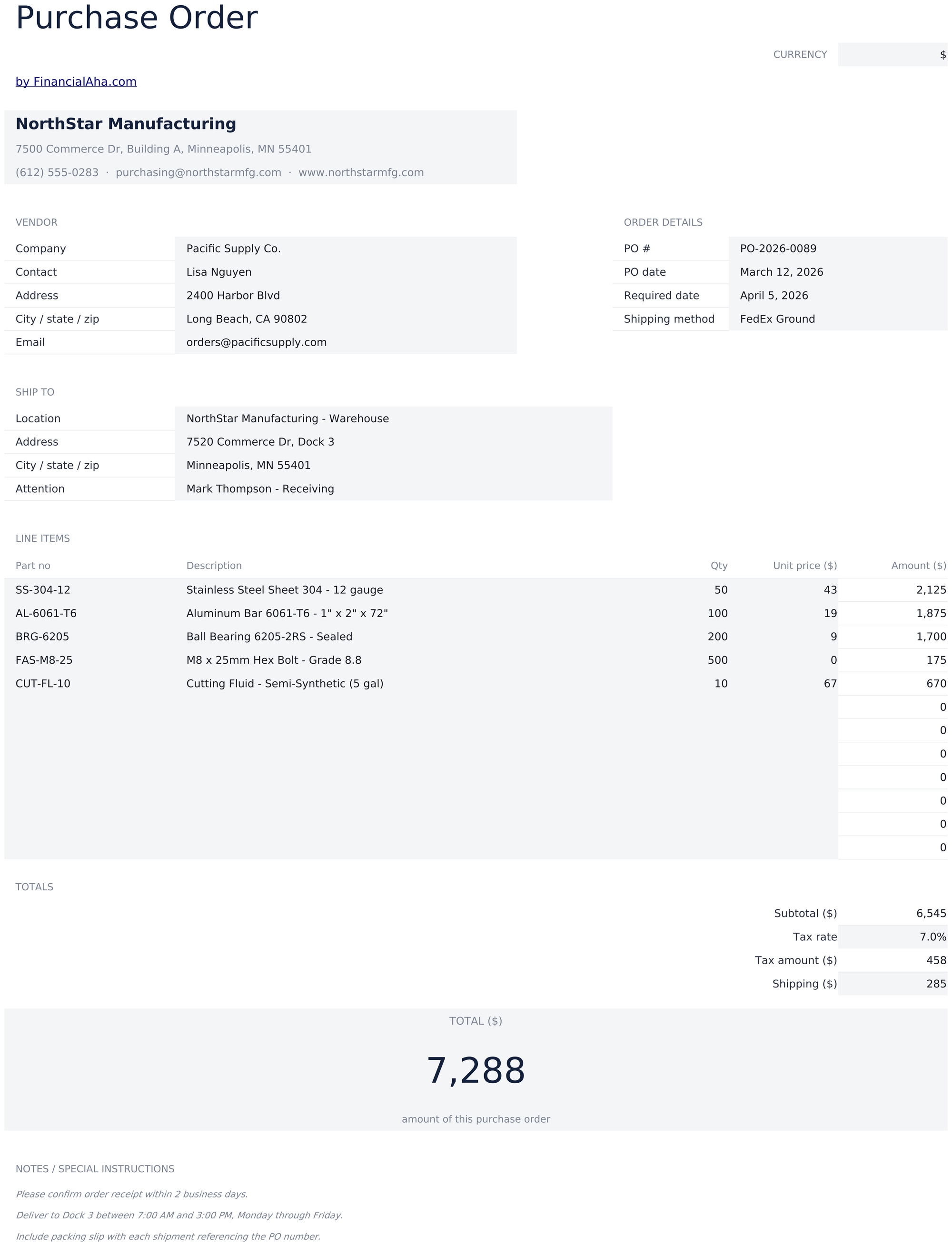Essentials template preview