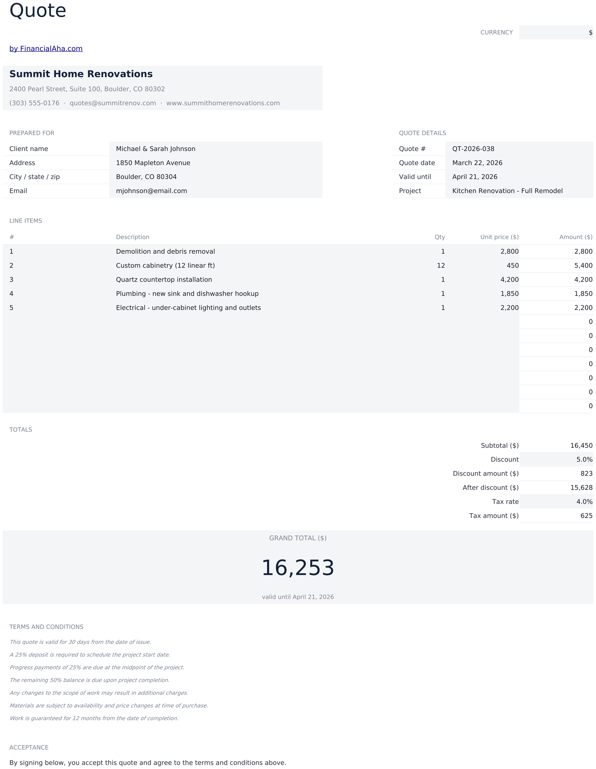Essentials template preview