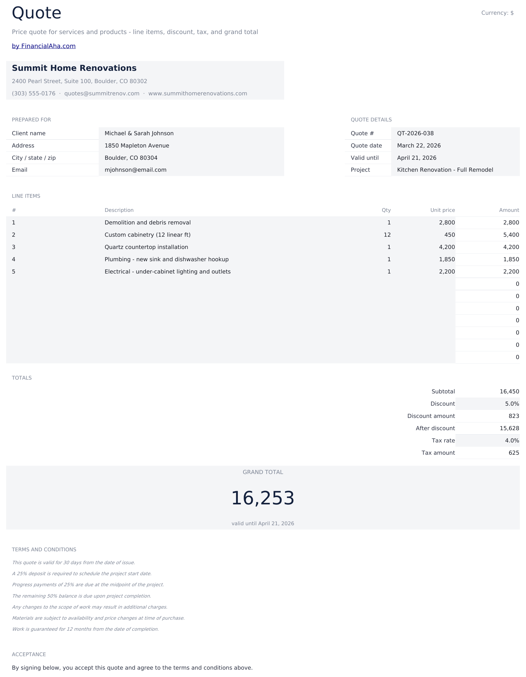 Essentials template preview