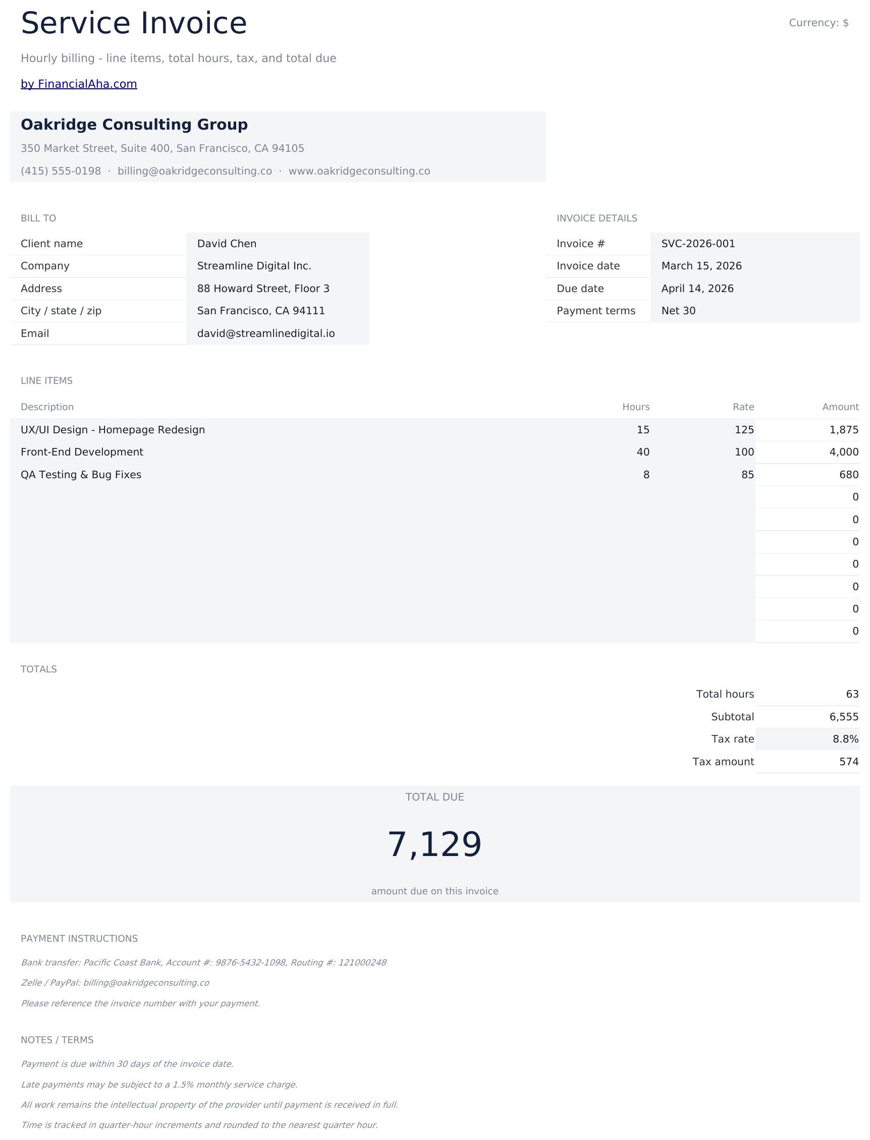Essentials template preview