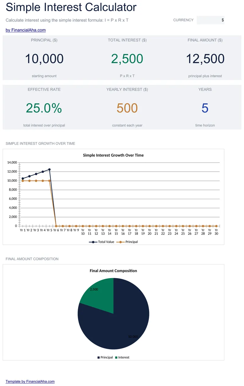 Simple Interest Calculator preview