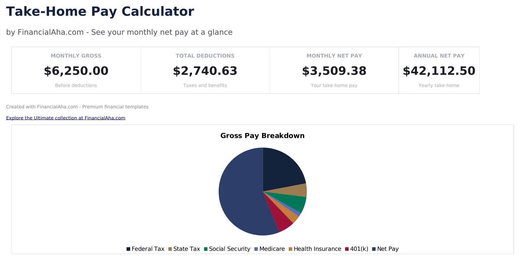 Take-Home Pay Calculator preview