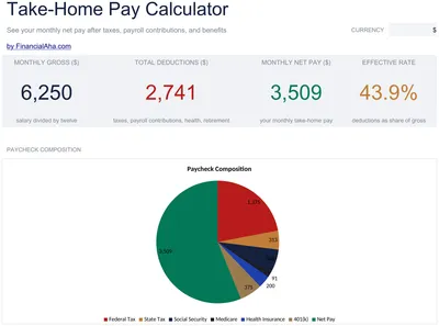 Take-Home Pay Calculator preview
