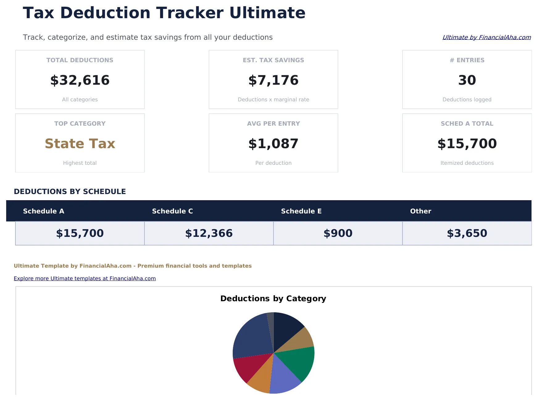Tax Deduction Tracker Ultimate preview