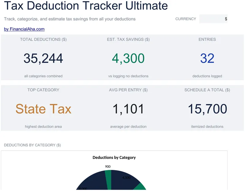 Tax Deduction Tracker Ultimate preview