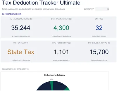 Tax Deduction Tracker Ultimate preview