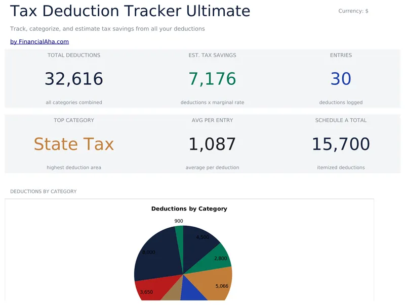 Tax Deduction Tracker Ultimate preview
