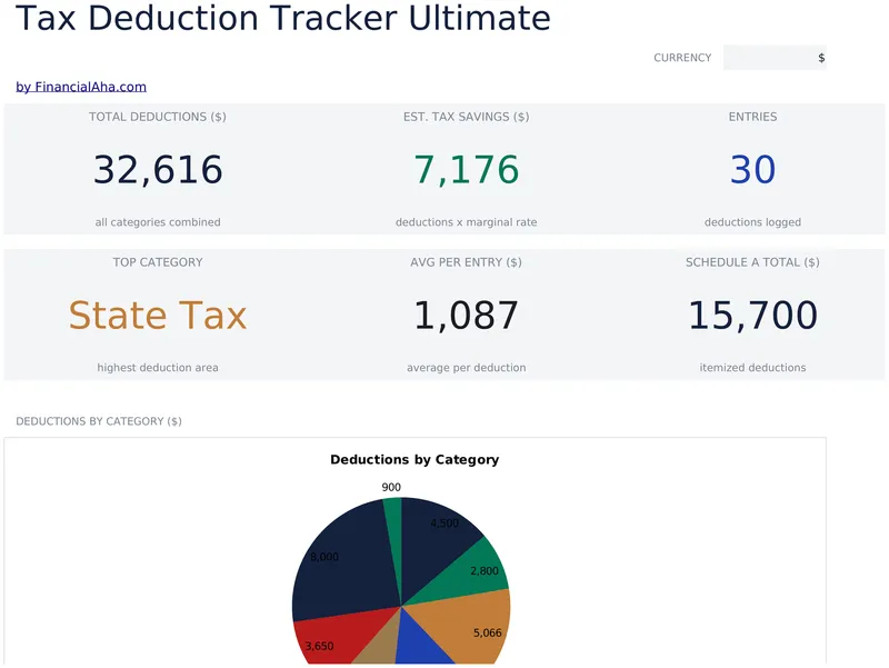 Tax Deduction Tracker Ultimate preview
