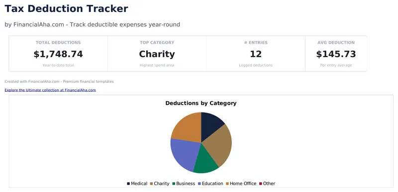 Tax Deduction Tracker preview