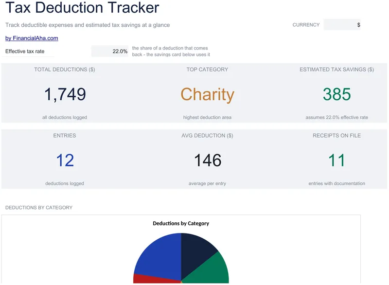 Tax Deduction Tracker preview