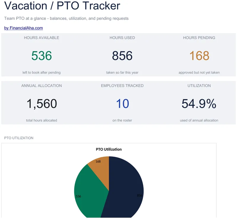 Vacation / PTO Tracker preview