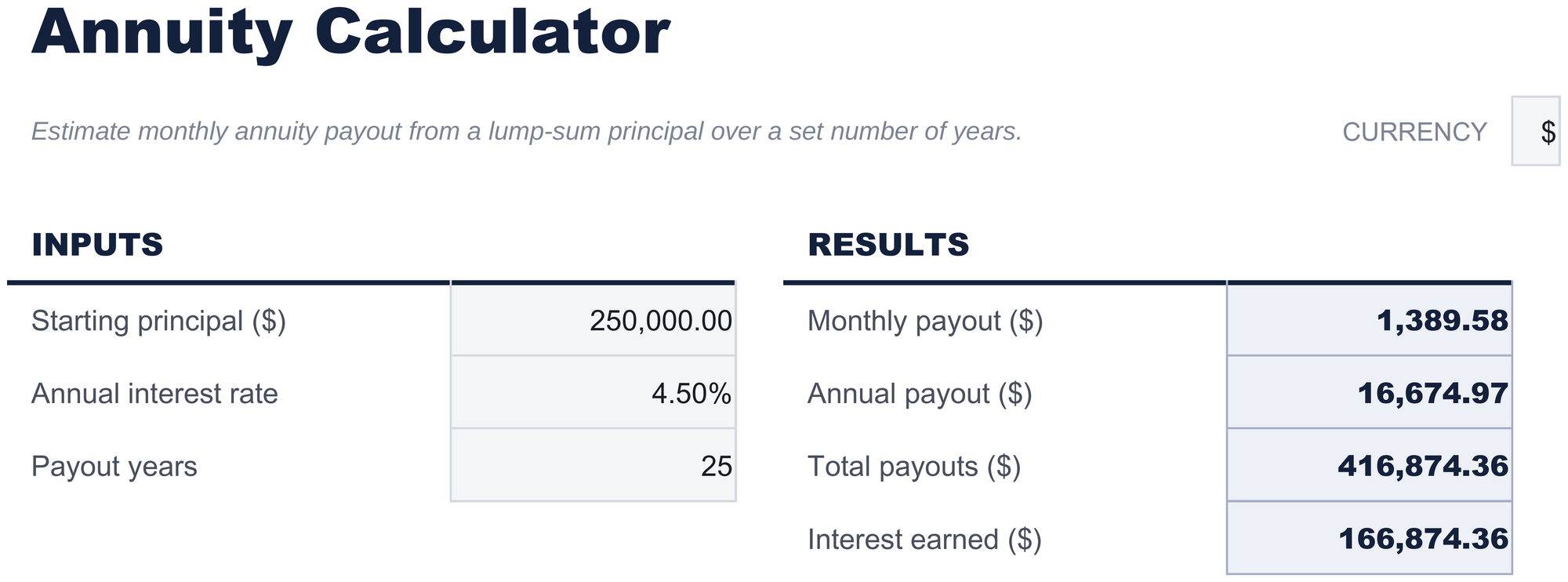 FinancialAha Annuity Calculator spreadsheet template - Annuity sheet