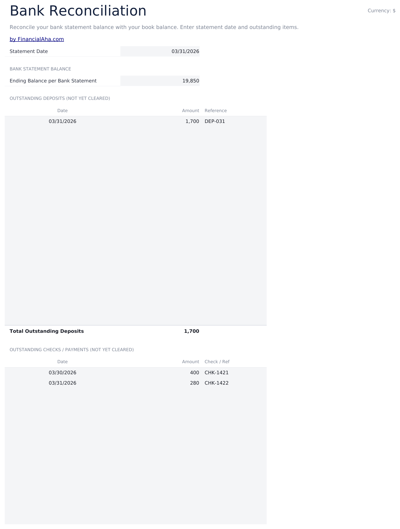 Small Business Bookkeeping Ultimate - Bank Reconciliation